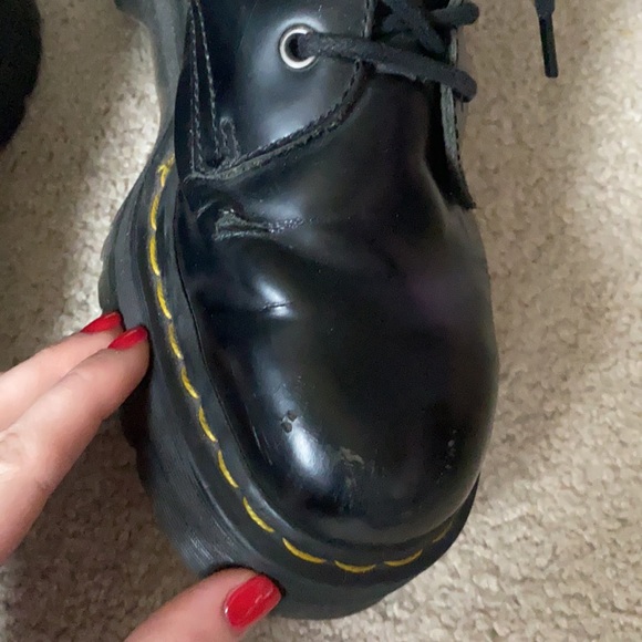 Doc Martens Black Platform Jadon Leather Boots European 41 - Picture 4 of 9